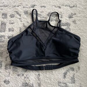 Women’s xhilaration halter top with mesh/strap designs size large
